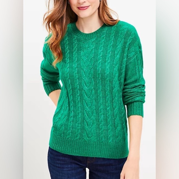 Loft Petites Super Soft Crewneck Sweater LP - Picture 1 of 8
